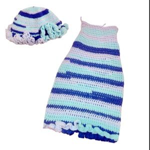 Custom made crochet hat and dress!